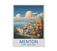 Puzzles 1000 Pièces，Menton Alpes-Maritimes，Éducatif Intellectuel Décompressant Jouet Puzzles Amusant Jeu De Famille pour Enfants Adultes（75x50cm）-GM12