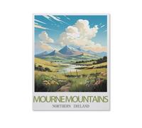Puzzles 1000 Pièces，Montagnes de Mourne, Irlande du Nord，Enfants Jouet Cadeau Éducatif Intellectuel Décompression Fun Famille Jeu/Halloween Noël Puzzle Cadeau（75x50cm）-HW73