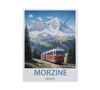 Puzzles 1000 Pièces，Morzine, France，Enfants Jouet Cadeau Éducatif Intellectuel Décompression Fun Famille Jeu/Halloween Noël Puzzle Cadeau（50x70cm）-DJ62