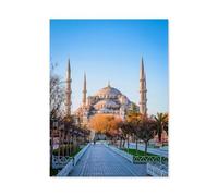 Puzzles 1000 Pièces，Mosquée Bleue d’Istanbul，Éducatif Intellectuel Décompressant Jouet Puzzles Amusant Jeu De Famille pour Enfants Adultes（38x26cm）-P100