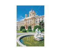Puzzles 1000 Pièces，Musée d’Art Histoire avec Parc Maria-Theresien-Platz, Vienne，Affiche Mur Art pour Cadeaux Adultes Enfants Jeux Jouets Éducatifs（38x26cm）-V89