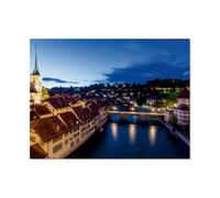 Puzzles 1000 Pièces，Noyau Historique de la Ville avec l’église Nydeggkirche à Berne，Puzzles 1000 Pièces - Jeux Éducatifs Jouets Joli Cadeau Assemblage De Puzzles pour Adultes（75x50cm）-AU69