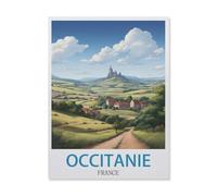 Puzzles 1000 Pièces，Occitanie France，Affiche Mur Art pour Cadeaux Adultes Enfants Jeux Jouets Éducatifs（75x50cm）-GL41