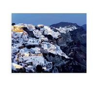 Puzzles 1000 Pièces，Oia à l'heure Bleue，Éducatives Intellectuelles Décompressant Jouet Puzzles Amusant Jeu De Famille pour Enfants Adultes（75x50cm）-AW43