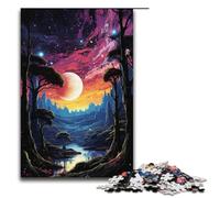 Puzzles 1000 pièces Paysage Fantastique Planète colorée Puzzles pour Adultes Puzzle en Bois Jeux familiaux 1000 PCS (38x26cm)