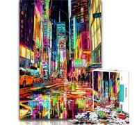 Puzzles 1000 pièces Paysage Urbain de New York, stimulez Votre Cerveau, développez Votre Patience, développez Votre créativité et développez Votre Sens de la Patience Jeu de défi Unique (38x26cm)