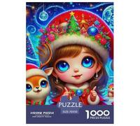 Puzzles 1000 Pièces Petit cerf mignonPuzzle Adulte Puzzle De Qualité Supérieure Christmas pour Enfants Et Adultes Cadeaux Adultes Et Enfants À Partir De 14 Ans 70x50cm/1000pcs