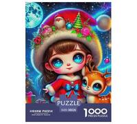 Puzzles 1000 Pièces Petit cerf mignonPuzzles en en Papier Adultes Pièces Parfaitement Assorties Christmas Le Cadeau Parfait pour La Famille Et Les Amis Adultes Enfants 38x26cm/1000pcs