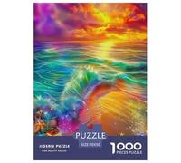 Puzzles 1000 Pièces plageEn Papier Adultes Pièces Parfaitement Assorties Starfish Le Cadeau Parfait pour La Famille Et Les Amis Adultes Et Enfants À Partir De 14 Ans 70x50cm/1000pcs