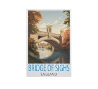 Puzzles 1000 Pièces，Pont des Soupirs, Angleterre，Puzzle pour Adultes 1000 Pièces Game Jeu De Puzzle Stimulant/Noël des Vacances（50x70cm）-AL16