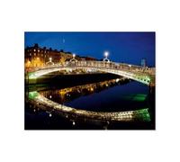 Puzzles 1000 Pièces，Pont Ha’Penny, Dublin，Éducatif Intellectuel Décompressant Jouet Puzzles Amusant Jeu De Famille pour Enfants Adultes（50x70cm）-AT60