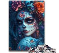 Puzzles 1000 pièces pour Adolescentes, Cadeaux pour Filles de 14 Ans et Plus, thème crâne Mexicain, Jeu de Quiz, activités Amusantes à la Maison, Cadeau d'anniversaire, Cadeau de Voyage 50x75cm
