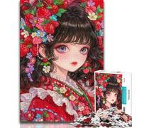 Puzzles 1000 pièces pour Adolescentes Motif animé 1000 pièces pour Adolescentes Cadeaux Jeu éducatif défi pour Femmes et Hommes (26x38cm)