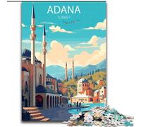 Puzzles 1000 pièces pour Adolescents à Adana, Turquie, Jouets éducatifs et éducatifs, Cadeaux d'anniversaire Uniques pour Les 14 Ans et Plus, 50x75cm
