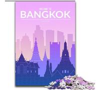 Puzzles 1000 pièces pour Adolescents à Bangkok, Thaïlande Stimulez Votre Cerveau Jouets addictifs pour cultiver la Patience et améliorer la mémoire 50x75cm