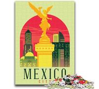 Puzzles 1000 pièces pour Adolescents à Mexico. Un défi à relever, mais Amusant et Humoristique. Cadeau d'anniversaire, Cadeaux, décoration Murale (Taille 38x26cm).