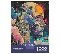 Puzzles 1000 Pièces pour Adolescents Abstract Space Puzzle Adulte Jouet Décoration Murale Vacances À La Maison Tuer Le Temps Aider À Stimuler Le Cerveau 38x26cm/1000pcs