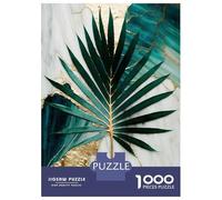 Puzzles 1000 Pièces pour Adolescents Abstract Sun Palm Leaf Art Puzzles pour Adolescents, Jouets, Décoration Murale, Cadeaux pour Femmes, Cadeau d'anniversaire, Cadeaux, 38x26cm/1000pcs