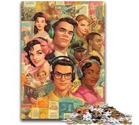Puzzles 1000 pièces pour Adolescents, Affiches de Films, Jeu Stimulant et Jeu Familial, décoration Murale, Cadeaux d'anniversaire et de Noël Uniques 26x38cm