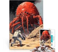Puzzles 1000 pièces pour Adolescents Affrontement des Monstres de l'espace Jeux de détente Interaction Parent-Enfant 75x50cm