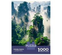 Puzzles 1000 Pièces pour Adolescents Amazing Temple The Rock Puzzle Adulte, Jouet Anti-Stress, Cadeau pour Les Amis Et La Famille 38x26cm/1000pcs