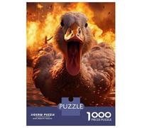 Puzzles 1000 Pièces pour Adolescents Angry Goose Fire Explosion Puzzles pour Adultes - Jeux De Détente - Assemblage De Motifs pour Les Amateurs De Jeux 38x26cm/1000pcs