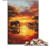 Puzzles 1000 pièces pour Adolescents, Animaux d'Afrique, Jeux, Jouets, Cadeaux d'anniversaire Uniques pour Les Enfants de 14 Ans et Plus (Taille 50x75cm)