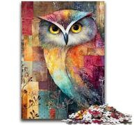 Puzzles 1000 pièces pour Adolescents, Animaux, Hibou, Jeux de détente, Jeu éducatif pour Anniversaire, Noël, à partir de 14 Ans, 26x38cm