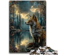 Puzzles 1000 pièces pour Adolescents, Animaux, Renards, Jouets artistiques, Jeux éducatifs, Anti-Stress, Interaction Parent-Enfant, à partir de 14 Ans, 26x38cm