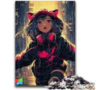 Puzzles 1000 pièces pour Adolescents Anime Catwoman Décompressant Intellectuel Jouet Éducatif Décoration Parfaite 50x75cm