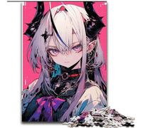Puzzles 1000 pièces pour Adolescents Anime Demon Girl, Jouet éducatif et décompressant, Cadeau d'anniversaire, décoration Murale (Taille 50x75cm)