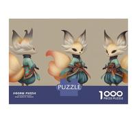 Puzzles 1000 Pièces pour Adolescents Anime Fox Character Design Puzzles pour Adolescents, Jouets, Décoration Murale, Cadeaux pour Femmes, Cadeau d'anniversaire, Cadeaux, 38x26cm/1000pcs