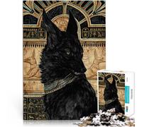 Puzzles 1000 pièces pour Adolescents Anubis Dieu de la Mort Jeux éducatifs Décoration d'intérieur Jeu de défi Unique 75x50cm