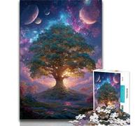 Puzzles 1000 pièces pour Adolescents Arbre de Vie, Jeux Amusants en Famille, activités Amusantes à la Maison, Cadeau d'anniversaire, Cadeaux de Voyage (38x26cm)