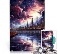 Puzzles 1000 pièces pour Adolescents Art du Paysage Entraînez Votre Cerveau et Vos Mains Renforcer l'amour Entre Les Couples 50x70cm