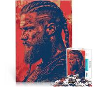 Puzzles 1000 pièces pour Adolescents Art et mythologie des Vikings Difficile et défi avec des pièces de Formes aléatoires entièrement imbriquées 50x70cm
