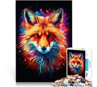 Puzzles 1000 pièces pour Adolescents Art étonnant du Renard Difficile à réaliser mais Amusant et Humoristique Cadeaux du Père Noël Secret 50x70cm