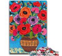 Puzzles 1000 pièces pour Adolescents, Art Floral, Jeu éducatif, défi, Jouet, à Offrir en Cadeau pour Toute la Famille, 26x38cm