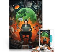 Puzzles 1000 pièces pour Adolescents Art sur Internet Jeu Familial Anti-Stress Défi Difficile Une œuvre d'art 38x26cm