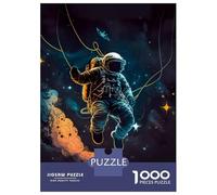 Puzzles 1000 Pièces pour Adolescents Astronaut Exploring Space Puzzles pour Adolescents, Jouets, Décoration Murale, Cadeaux pour Femmes, Cadeau d'anniversaire, Cadeaux, 52x38cm/1000pcs