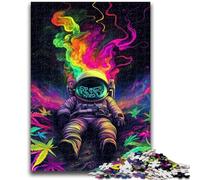 Puzzles 1000 pièces pour Adolescents Astronaute psychédélique pour Jeu éducatif Défi Jouet Offrez des Cadeaux pour Toute la Famille 26x38cm