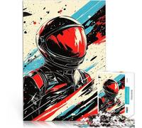 Puzzles 1000 pièces pour Adolescents Astronaute Spatial Abstrait Coupe de précision est idéal comme Cadeau pour Toute la Famille 75x50cm