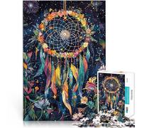 Puzzles 1000 pièces pour Adolescents Attrape-rêves du Cosmos Art Jeux Jouets Cadeaux Liste de souhaits avec Le Père Noël 75x50cm