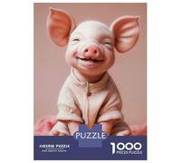 Puzzles 1000 Pièces pour Adolescents Baby Pig Cute Puzzles pour Adultes Jeux Relaxants Assemblage De Motifs Cadeau d'anniversaire, Cadeaux, 70x50cm/1000pcs