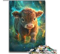 Puzzles 1000 pièces pour Adolescents Baby Yak, Jeu Familial Anti-Stress, défi Difficile, renforce l'amour Entre Couples 38x52cm