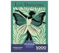 Puzzles 1000 Pièces pour Adolescents Ballet Dancer with Butterfly Wings Puzzles pour Adultes - Jeux De Construction - Découpe De Précision - Stimule Le Cerveau 38x26cm/1000pcs