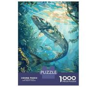 Puzzles 1000 Pièces pour Adolescents Barracuda Underwater Puzzles pour Adultes - Jeu De Réflexion - Une Œuvre d'art pour Les Amateurs De Jeux 52x38cm/1000pcs