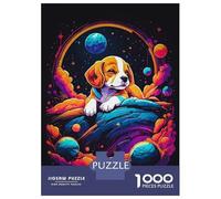 Puzzles 1000 Pièces pour Adolescents Beagle Puppy Sleeping Puzzles pour Adolescents, Jouets Anti-Stress, Difficile, Excellent Cadeau pour Les Jeux 70x50cm/1000pcs