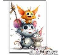 Puzzles 1000 pièces pour Adolescents, bébés Animaux, Jouet éducatif et décompressant, Cadeau d'anniversaire, Cadeaux (Taille 26x38cm)