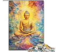 Puzzles 1000 pièces pour Adolescents Bouddha Arc-en-Ciel, Jeu Familial Anti-Stress, défi Difficile, Une œuvre d'art pour Les 14 Ans et Plus (Taille 26x38cm)